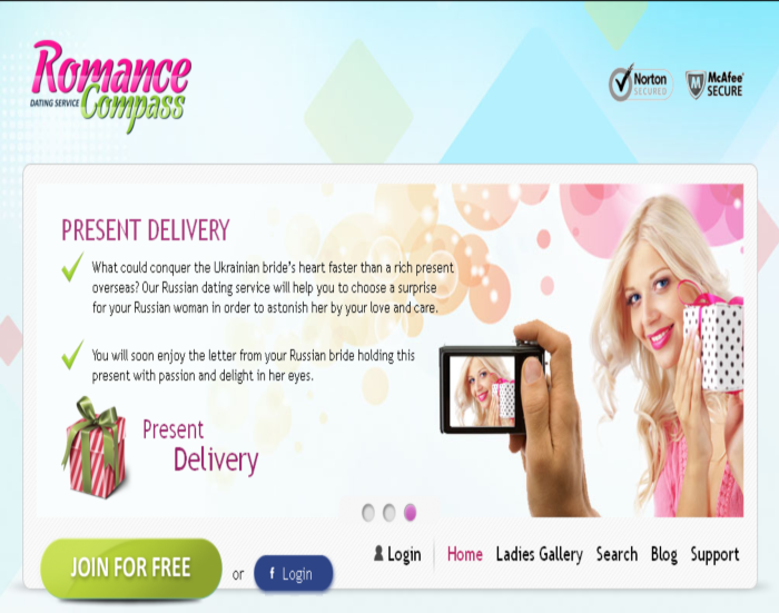 romancecompass homepage